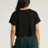 Camiseta Crop Negro Basico