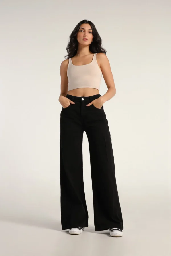 Top Tiras Beige Básico