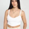 Top Tiras Blanco Cortes
